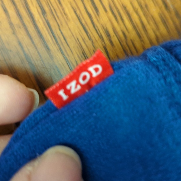 IZOD Men's Blue Half-Zip Sweater - Picture 7 of 10